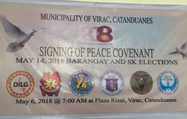 Signing of Peace Covenant Municipality of Virac